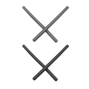 Imagem de Mryok 2 pares de kits de meias de substituição para Oakley Tailhook OO4087 - cinza e preto