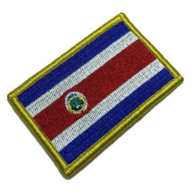 Imagem de BP0201V01 Bandeira Costa Rica Patch Bordado Fecho Contato