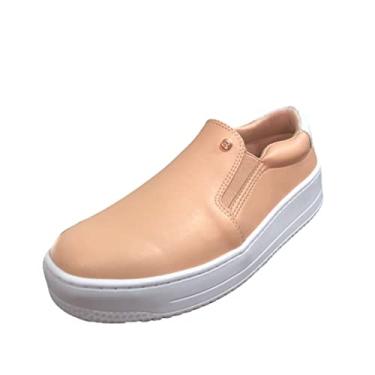 Imagem de Tênis Fem Ramarim Slip On Plataforma Pêssego 22-91201 Tamanho:35;Cor:Laranja