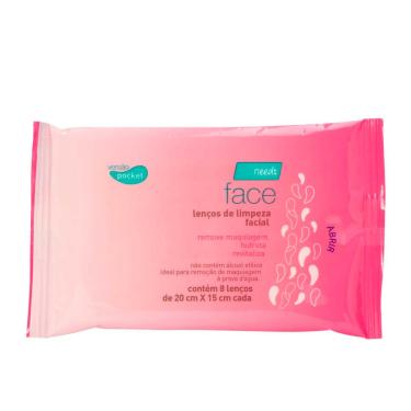 Imagem de Lenço Demaquilante para Limpeza Facial Needs Face com 8 unidades 8 Unidades