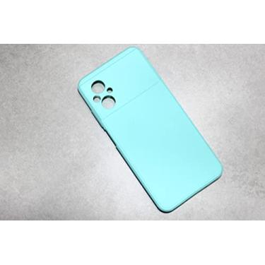 Imagem de Capa Case Silicone Premium Para Novo Xiaomi Poco M5 - Verde Agua