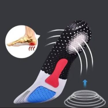 Imagem de Palmilha Alívio De Dor Calcanhar, Esporão, Fascite Silicone (35-40)