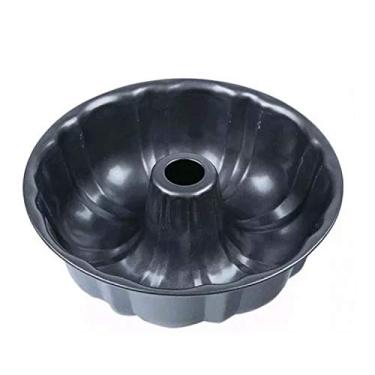 Imagem de Capricho Forma De Metal Redonda Furo Central Antiaderente Para Pudim/Bolo Preta