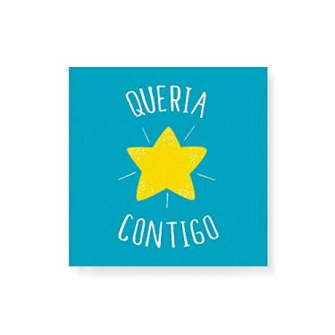 Imagem de Arte Maníacos Quadro Decorativo em Tela Canvas Queria Star Contigo - 30x30cm