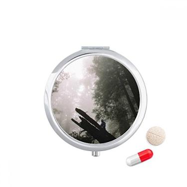 Imagem de Caixa de pílulas florestais Science Nature Scenery Pocket Medicine Storage Box Dispenser Recipiente