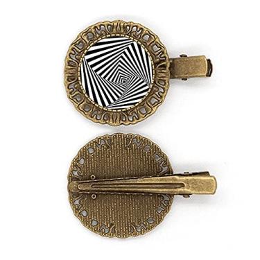 Imagem de Broche de cabelo Illusion Line com losango repetido, prendedor de cabelo