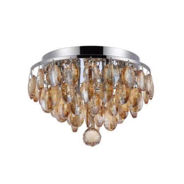 Imagem de Lustre Paflon  Aryas - Cromado E Cristais Champagne D25cm