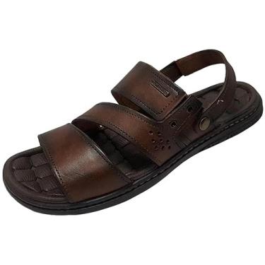 Imagem de Sandália Masculina Pegada Casual Em Couro Com Rabicho (40)
