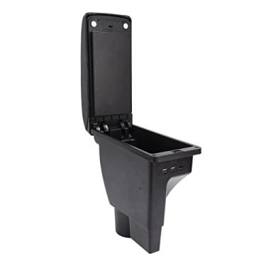 Imagem de Caixa organizadora de apoio de braço para Getz, grande capacidade, experiência de condução confortável, 3 portas USB, não bloqueia o freio de mão