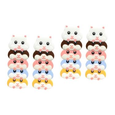 Imagem de Toyvian 20 Unidades Contas De Silicone Para Hamster Contas De Colar Brinquedos De Bebê De Silicone Brinquedos Para Mastigar Contas De Dentição Joalheria Recém-nascido Cuidado Gel De Sílica