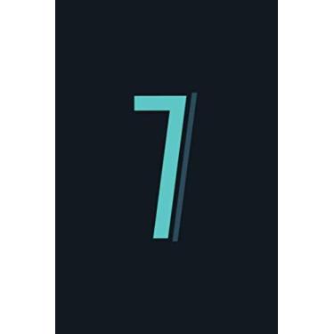 Imagem de 7: Monogram Lucky Number Personalized Black Blank Page Notebook. The Perfect Tool and Gift for Travellers, Artists, School and College Students who love to Doodle, Write, Journal, Sketch, and Draw