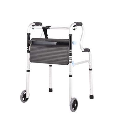 Imagem de Dias Andarilhos de Altura Ajustável, Andador Leve Sem Rodas, Andador Para Idosos Com Rodas Com Penico Muleta Dobrável Leve MultifuncionalDouble o conforto () hopeful