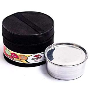 Imagem de Kit Marmita Térmica Redonda Grande Preta