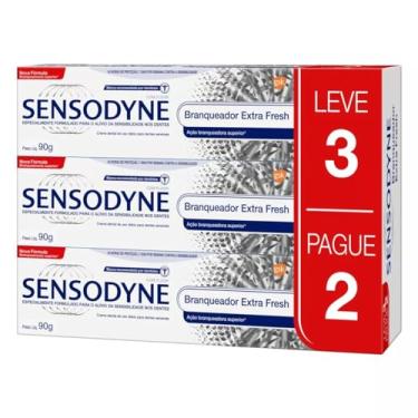 Imagem de Pasta De Dentes Creme Dental Sensodyne Branqueador Extra Fresh 270g Pacote com 3