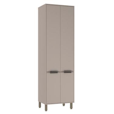 Imagem de Paneleiro Simples 70cm 4 Portas Stylo Luciane Móveis Cinammon