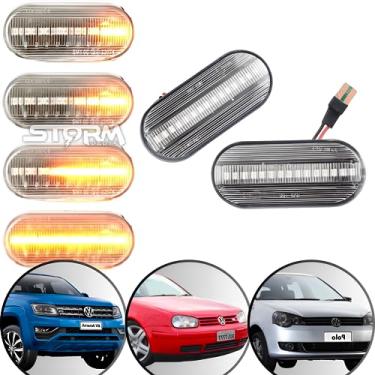 Imagem de Seta Pisca Dinâmica Vw Golf Mk4 Amarok Passat Bora Seat Sinal Lâmpada Led Lateral Paralama