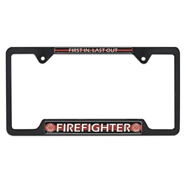 Imagem de Elektroplate Moldura para placa de carro de bombeiro (preto aberto LPF)