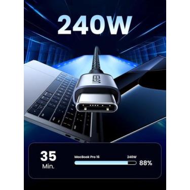 Imagem de Cabo Rápido 240W Pd3.1 5A 48V Tipo C Usb C Suporta 100W 65W - Ugreen