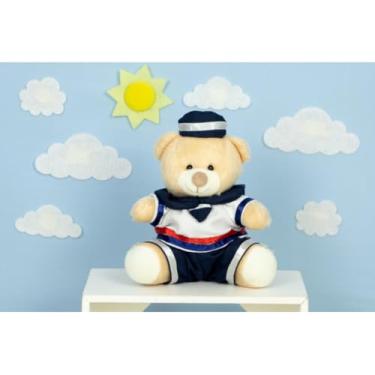 Imagem de URSO DE PELUCIA MARINHEIRO TEDDE 12 CM, DECORAÇÃO INFANTIL (PADRÃO)