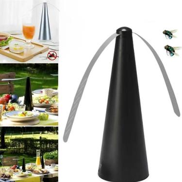 Imagem de Espanta Moscas e Mosquitos De Mesa Tipo Ventilador a Pilha - Giftutil