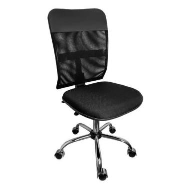 Imagem de Cadeira Tela Executiva Ergonômica NR17 Cromada - ULTRA Móveis