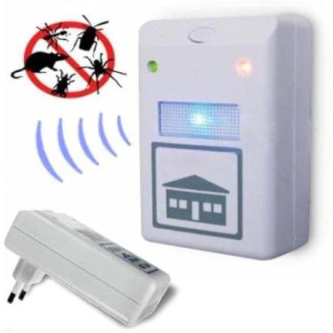 Imagem de Repelente Eletrônico Ultrassônico Inseto Ratos Baratas - Dinwing