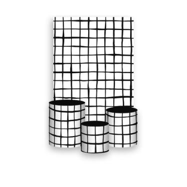 Imagem de Painel De Festa Vertical 1,50 x 2,20 + Trio De Capas Cilindro - Estamp