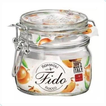 Imagem de Pote Vidro Fido Italiano Hermético 500ml Bormioli Rocco
