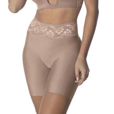 Imagem de Bermuda Modeladora Com Renda DeMillus 94499, Bege rosado, G