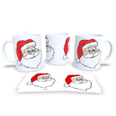 Imagem de Canecas de Porcelana Personalizadas Papai Noel - Estampa Sublimada, Mo