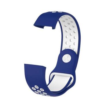 Imagem de Pulseira Sport compatível com Fitbit Charge 3 - Estilo no Pulso, Azul 
