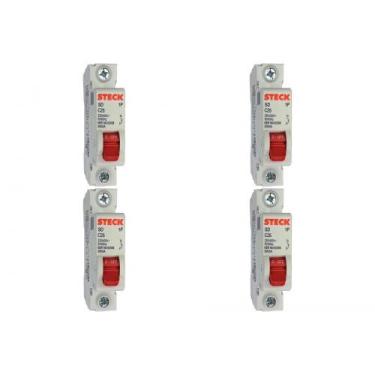 Imagem de Kit C/4 - Disjuntor Steck ''Din'' Unipolar 25A. C