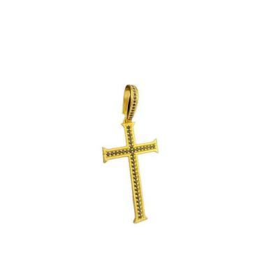 Imagem de Pingente cruz m - banhado a ouro 18k - ToJoia18k