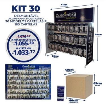 Imagem de Kit de 30 modelos de escovas de carvão - Carbonpeças