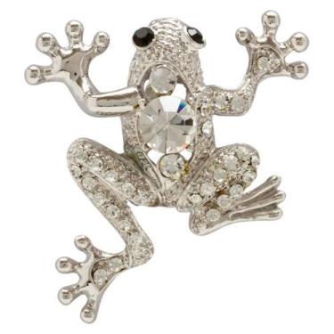 Imagem de Broche Strass Sapo BRG0046 - Akasaki, Prateado
