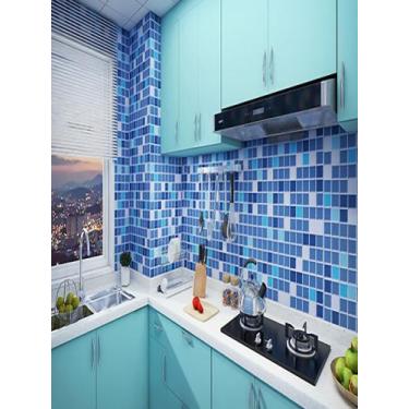 Imagem de Autoadesivo Papel De Parede Pastilha De Vidro 2mx61cm Com Textura Fosc