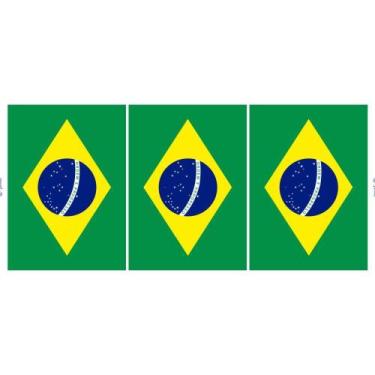 Imagem de Decoração Copa do Mundo TNT 1,40M 40G Bandeira Brasil - Rolo 25M - Dek
