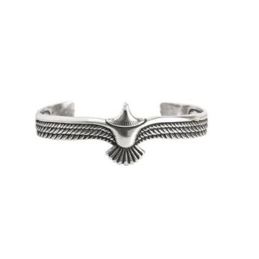 Imagem de Bracelete Pulseira Águia Real Ajustável - Pexinxaria Store, Prata
