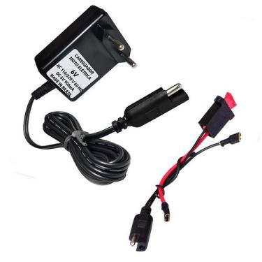 Imagem de Kit Carregador 6V + Chicote - Brinquedos Elétricos - STAR FONT