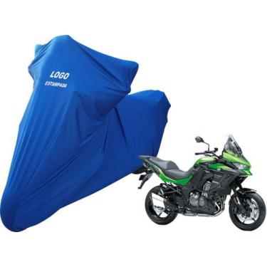 Imagem de Capa Protetora Para Cobrir Moto Kawasaki Versys 1000 De Luxo - Mz, Azu