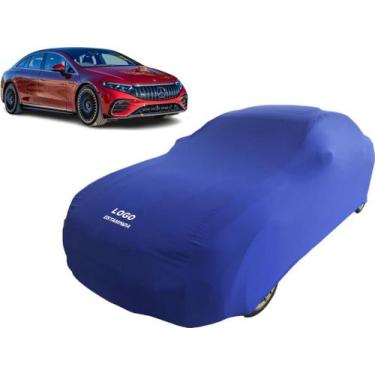 Imagem de Capa Carro Sedan Mercedes Eqs 53 Veste Fácil Com Elástico - Mz, Azul