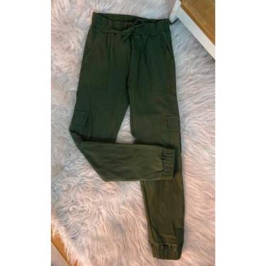 Imagem de Calça Infantil  Cargo Joguer Feminina Calça Bolsos Laterais Blogueirin