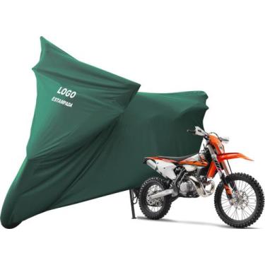 Imagem de Capa Para Cobrir Moto KTM 250 EXC 450 EXC Com Logo - Mz, Verde
