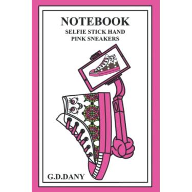 Imagem de NOTEBOOK SELFIE STICK HAND PINK SNEAKERS