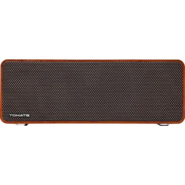 Imagem de Caixa De Som Bluetooth 100W Design De Madeira Indicador De Led Alta Potência - Conexões USB, Entrada P2, Cartão de Memória