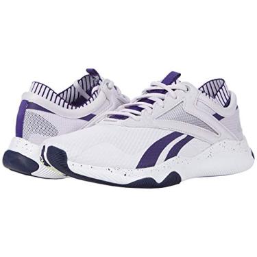 Imagem de Reebok Tênis de treino feminino HIIT Cross Trainer, Lilás luminoso/orquídea escura/branco, 11