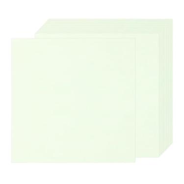 Imagem de Rebower 50 folhas de papel pergaminho envelhecido 90 g/m², folha de papel vintage, [para certificado, convite, envelope] - 30 x 30 cm/verde claro