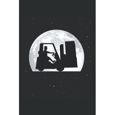 Imagem de Forklift Notebook: Forklift Driver Moon Stacker Warehouse Clerk / 6x9 inches / 120 dotted sites