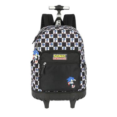 Imagem de Mochila De Rodinhas Do Sonic Escolar Juvenil Passeio Meninos
