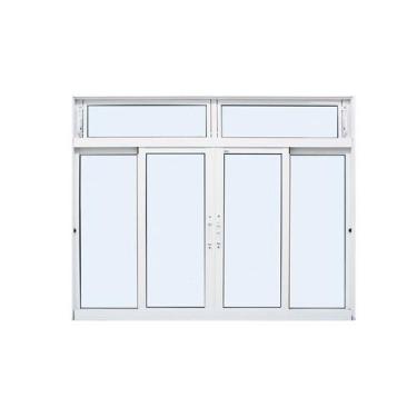 Imagem de Janela de Correr em Alumínio Branco Caribe Max 120x200x6cm 4 Folhas c/